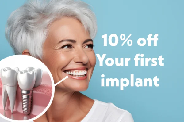 Dental implants 10% off